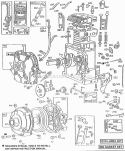 CylMufflerCrnkcseGear Cse Diagram and Parts List for  Briggs and Stratton Engine